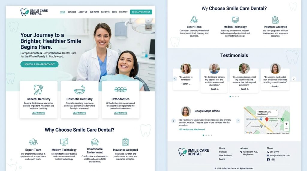 dental website