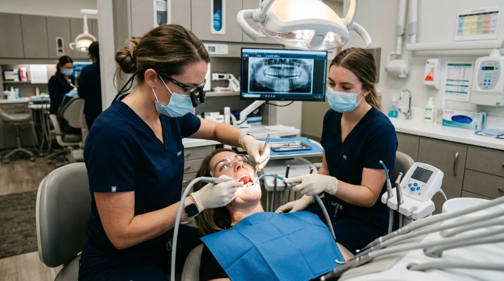 best seo company for dentists, dentist replacing teeth